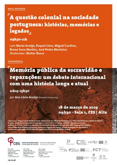 Public memory of slavery and reparations: an international debate with a long and current history<span id="edit_23828"><script>$(function() { $('#edit_23828').load( "/myces/user/editobj.php?tipo=evento&id=23828" ); });</script></span>