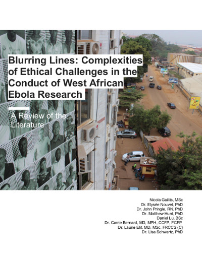 Blurring Lines: Complexities of Ethical Challenges in the Conduct of West<br />
	African Ebola Research