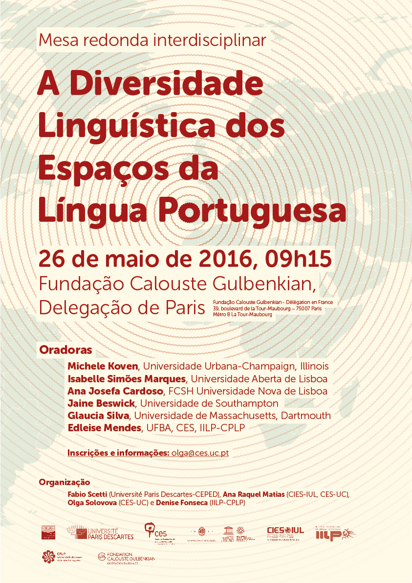 Maio 2016 - O Lugar da Língua Portuguesa