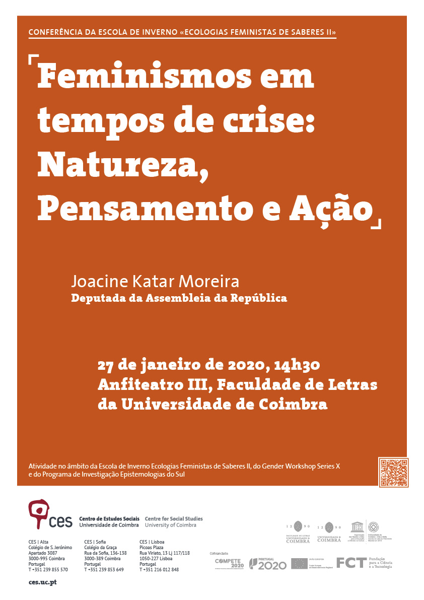 Feminismos em tempos de crise: Natureza, Pensamento e Ação<span id="edit_27867"><script>$(function() { $('#edit_27867').load( "/myces/user/editobj.php?tipo=evento&id=27867" ); });</script></span>