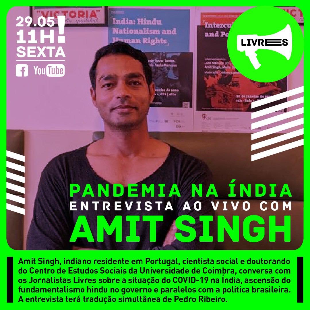 Entrevista sobre a Pandemia na &Iacute;ndia e ascen&ccedil;&atilde;o do fundamentalismo hindu