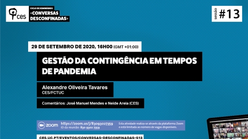 Gestão da contingência em tempos de pandemia