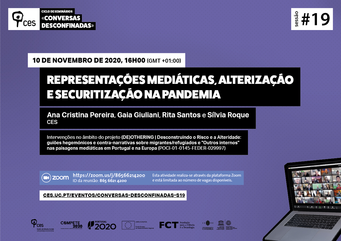 Representações mediáticas, alterização e securitização na pandemia<span id="edit_30257"><script>$(function() { $('#edit_30257').load( "/myces/user/editobj.php?tipo=evento&id=30257" ); });</script></span>
