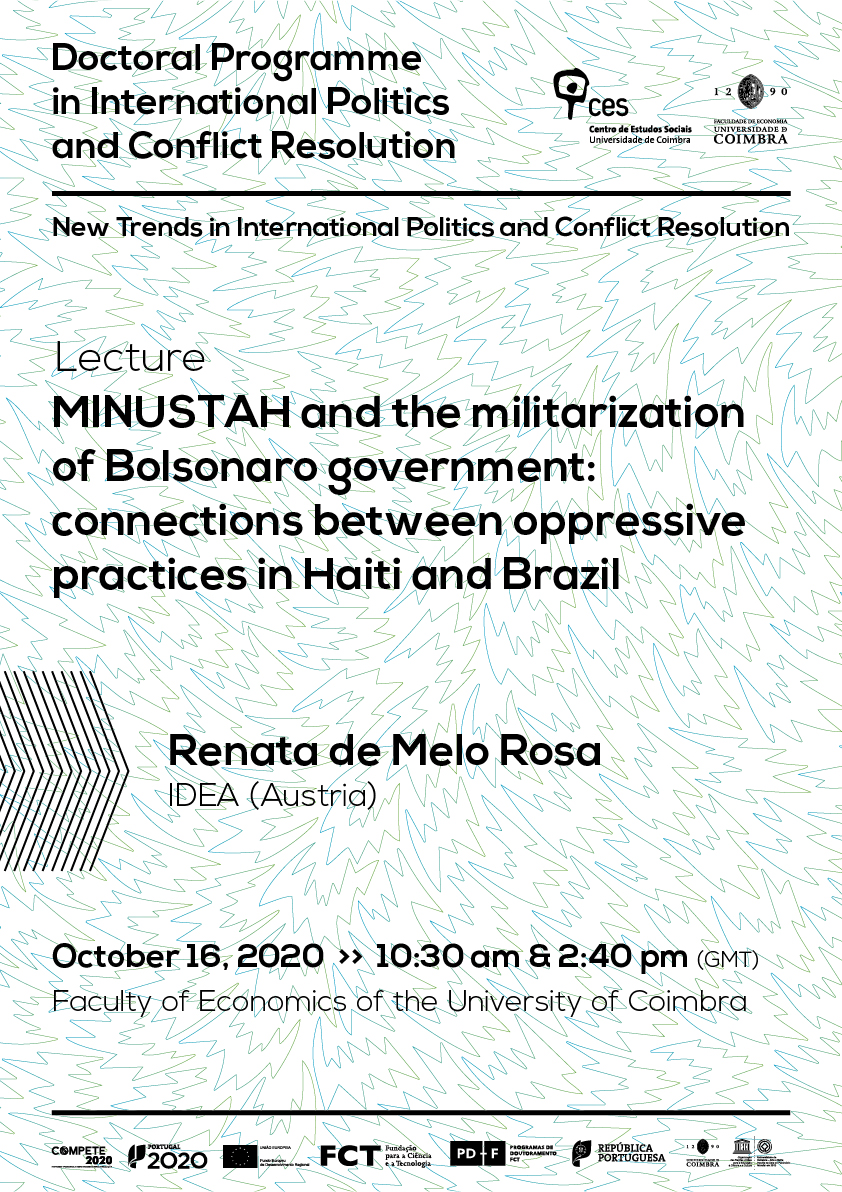 MINUSTAH and the militarization of Bolsonaro government: connections between oppressive practices in Haiti and Brazil<span id="edit_31440"><script>$(function() { $('#edit_31440').load( "/myces/user/editobj.php?tipo=evento&id=31440" ); });</script></span>