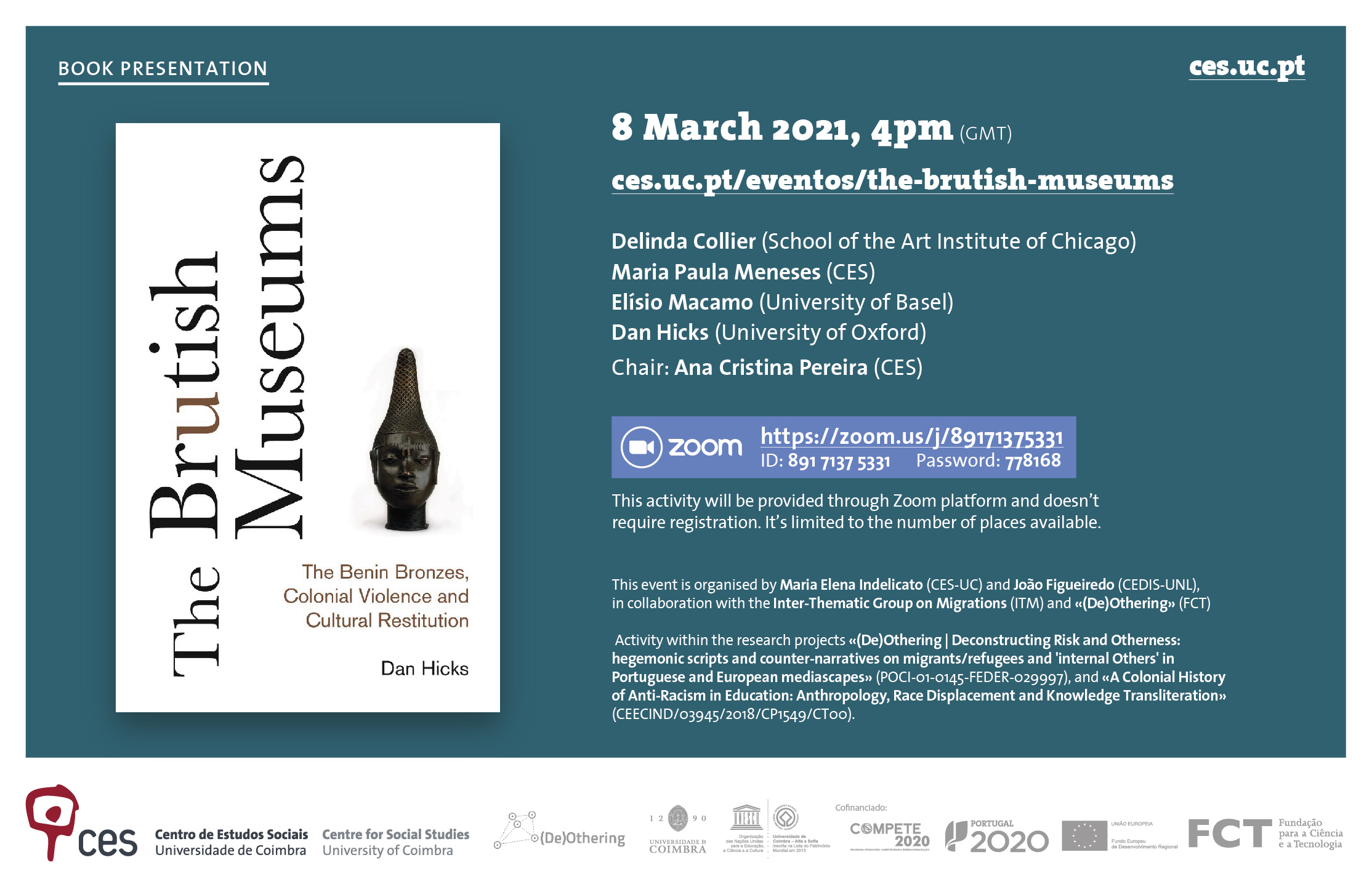 «The Brutish Museums: The Benin Bronzes, Colonial Violence and Cultural Restitution» de Dan Hicks<span id="edit_32608"><script>$(function() { $('#edit_32608').load( "/myces/user/editobj.php?tipo=evento&id=32608" ); });</script></span>