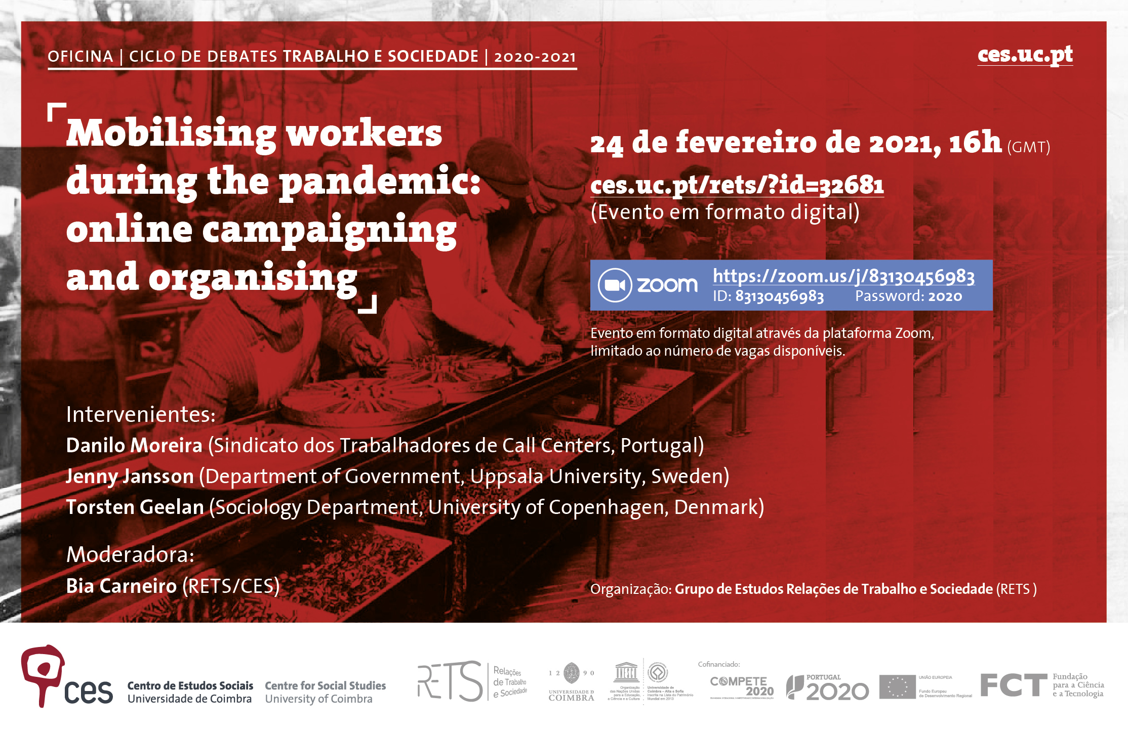 Mobilising workers during the pandemic: online campaigning and organising <span id="edit_32681"><script>$(function() { $('#edit_32681').load( "/myces/user/editobj.php?tipo=evento&id=32681" ); });</script></span>