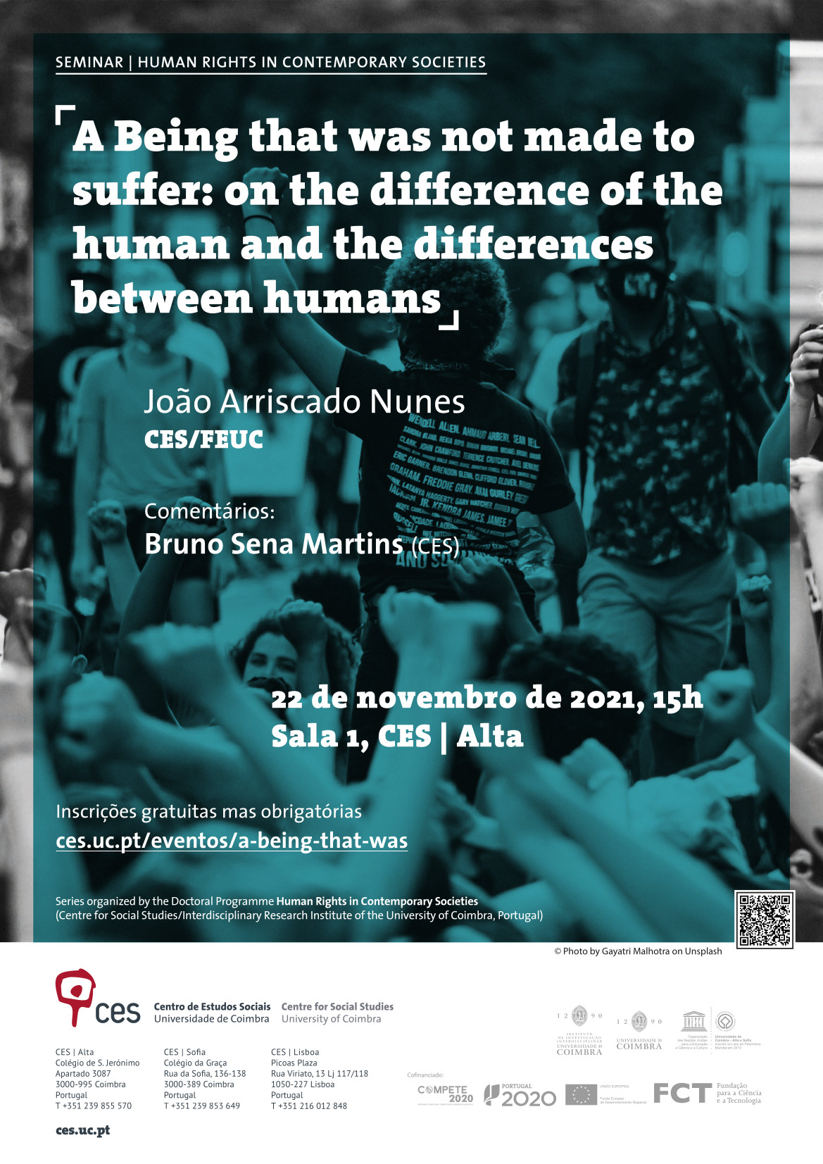 A Being that was not made to suffer: on the difference of the human and the differences between humans<span id="edit_35529"><script>$(function() { $('#edit_35529').load( "/myces/user/editobj.php?tipo=evento&id=35529" ); });</script></span>