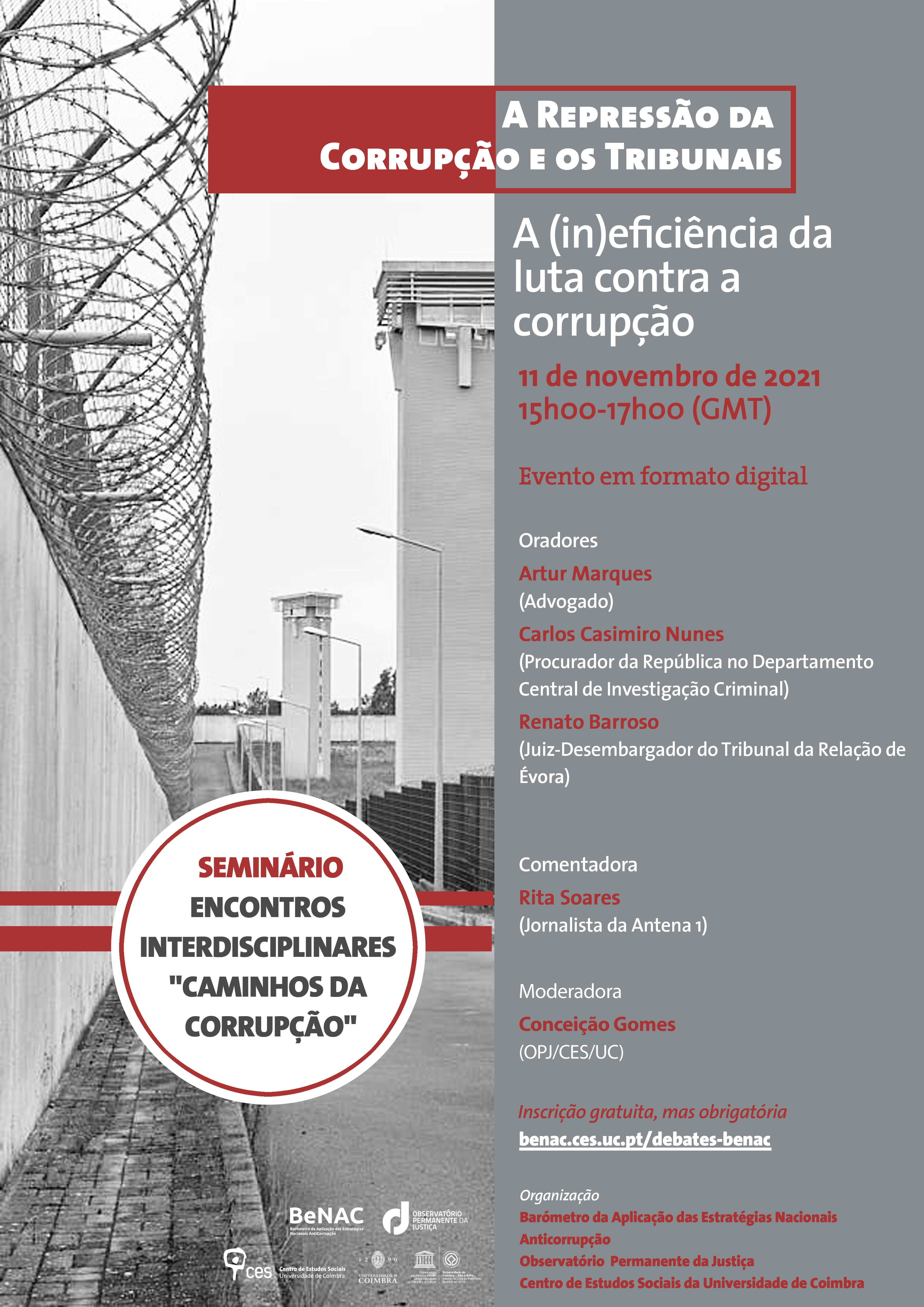 Corruption Suppression and the Courts: The (in)efficiency of the fight against corruption<span id="edit_35587"><script>$(function() { $('#edit_35587').load( "/myces/user/editobj.php?tipo=evento&id=35587" ); });</script></span>