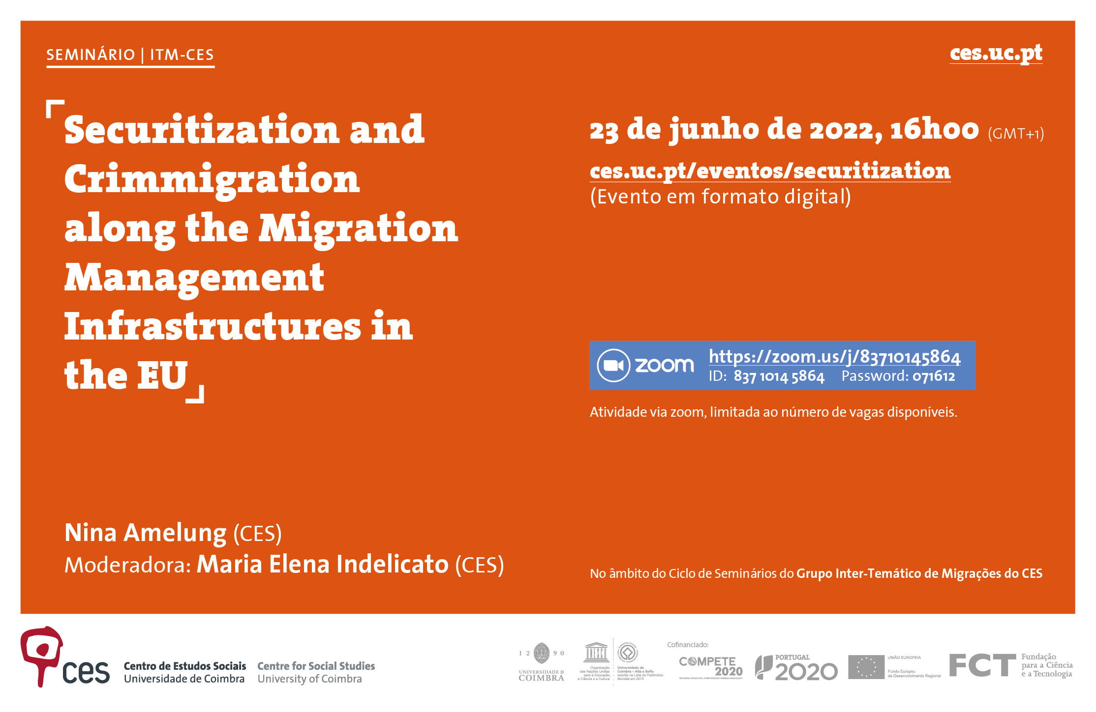 Securitization and Crimmigration along the Migration Management Infrastructures in the EU<span id="edit_39135"><script>$(function() { $('#edit_39135').load( "/myces/user/editobj.php?tipo=evento&id=39135" ); });</script></span>