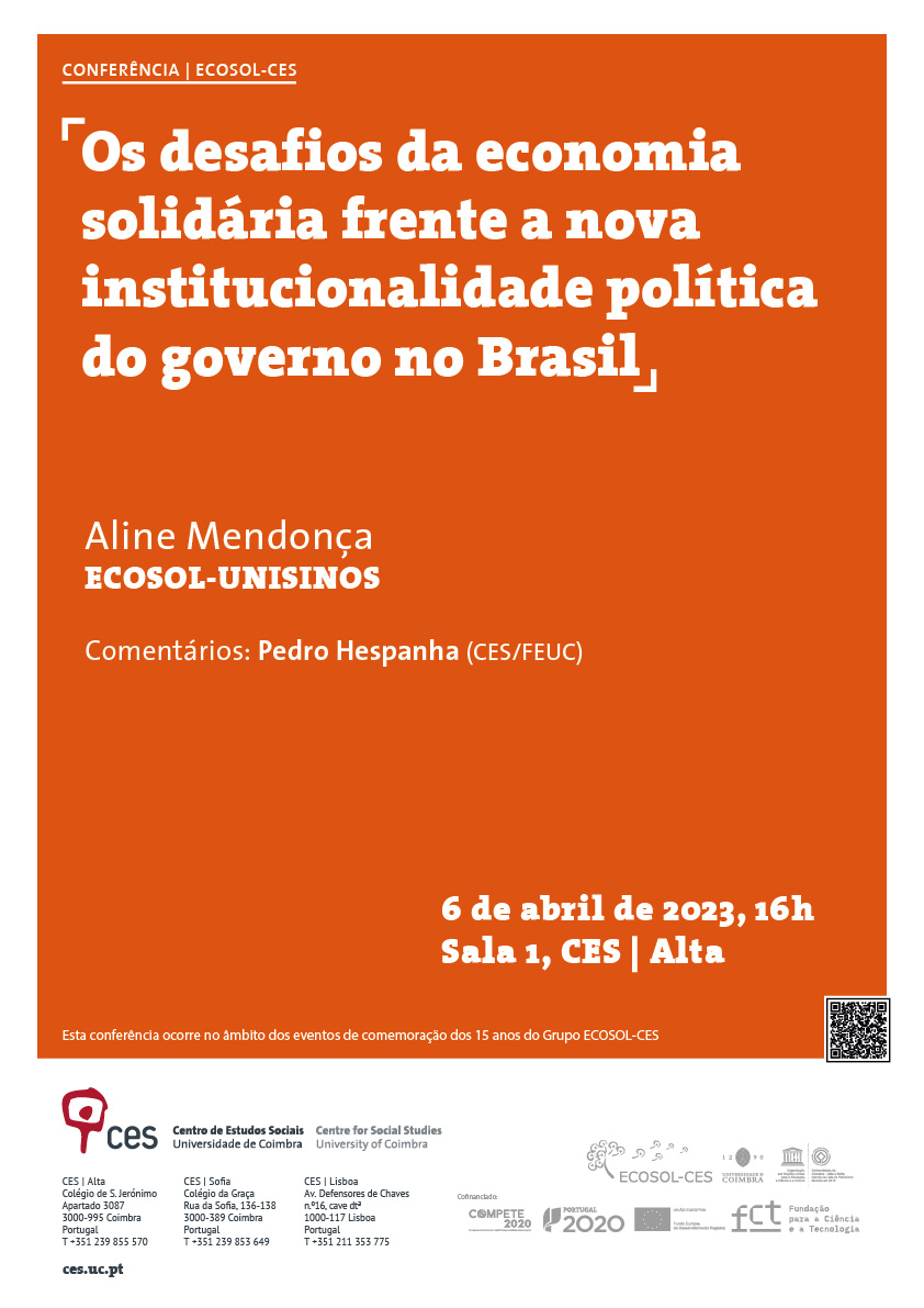 Os desafios da economia solidária frente a nova institucionalidade política do governo no Brasil<span id="edit_42823"><script>$(function() { $('#edit_42823').load( "/myces/user/editobj.php?tipo=evento&id=42823" ); });</script></span>