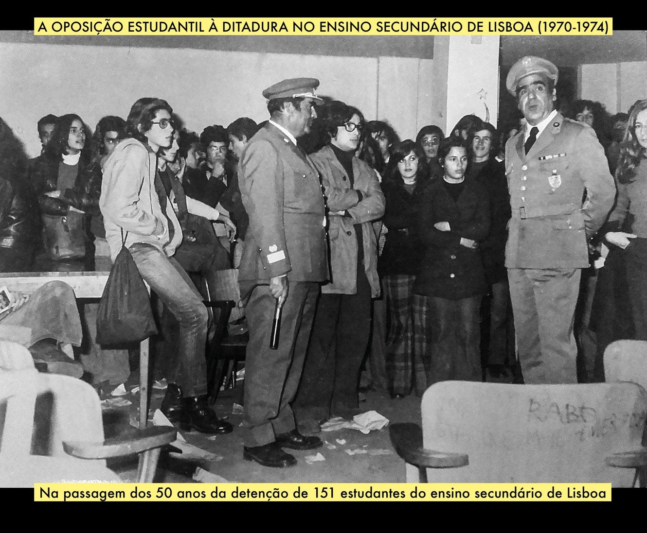 There's always someone who says no! Student opposition to the dictatorship in Lisbon secondary schools (1970-1974)<span id="edit_43724"><script>$(function() { $('#edit_43724').load( "/myces/user/editobj.php?tipo=evento&id=43724" ); });</script></span>