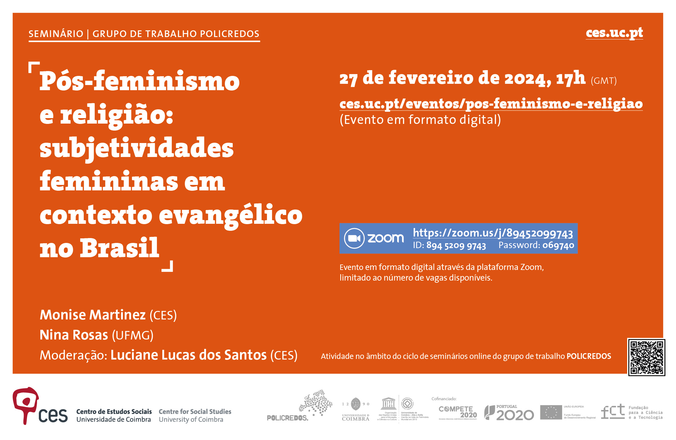 Post-feminism and religion: female subjectivities in evangelical context in Brazil<span id="edit_45032"><script>$(function() { $('#edit_45032').load( "/myces/user/editobj.php?tipo=evento&id=45032" ); });</script></span>