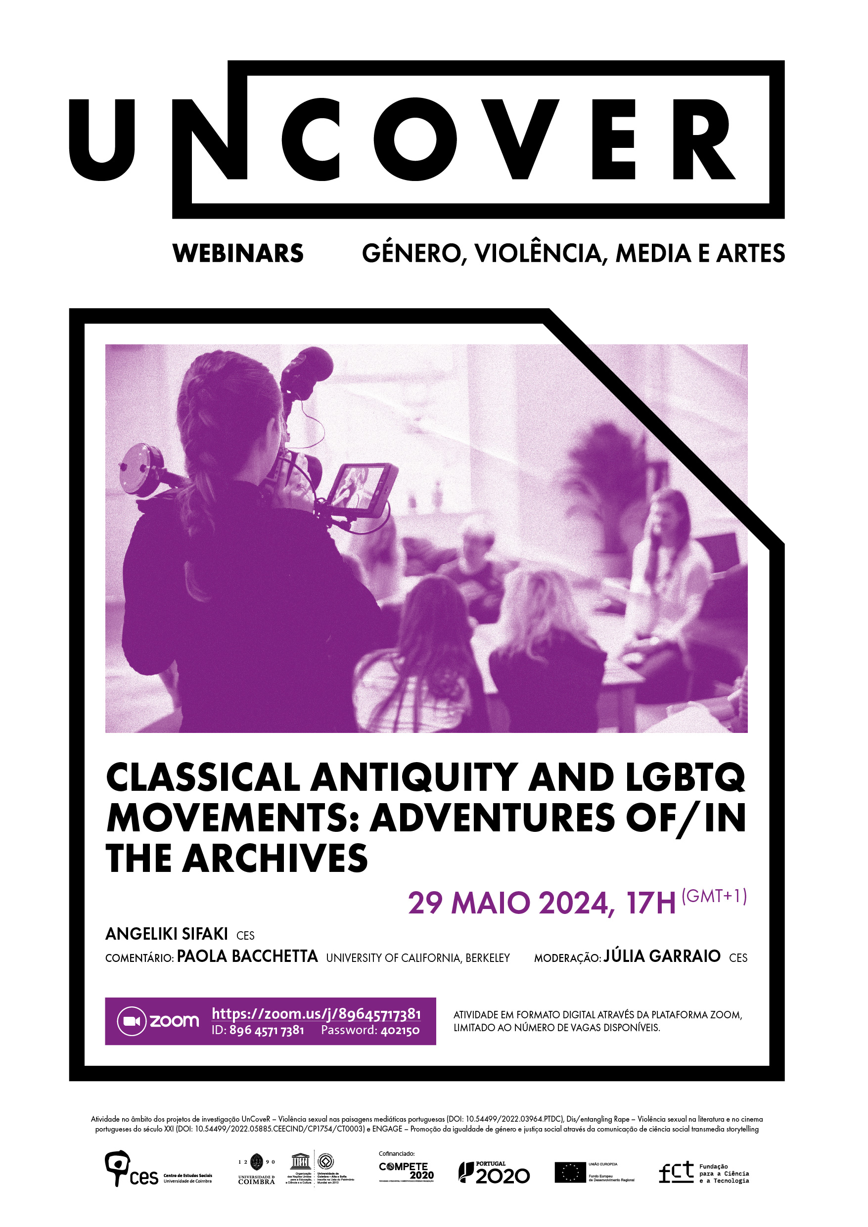 Classical Antiquity and LGBTQ Movements: Adventures of/in the Archives<span id="edit_45675"><script>$(function() { $('#edit_45675').load( "/myces/user/editobj.php?tipo=evento&id=45675" ); });</script></span>