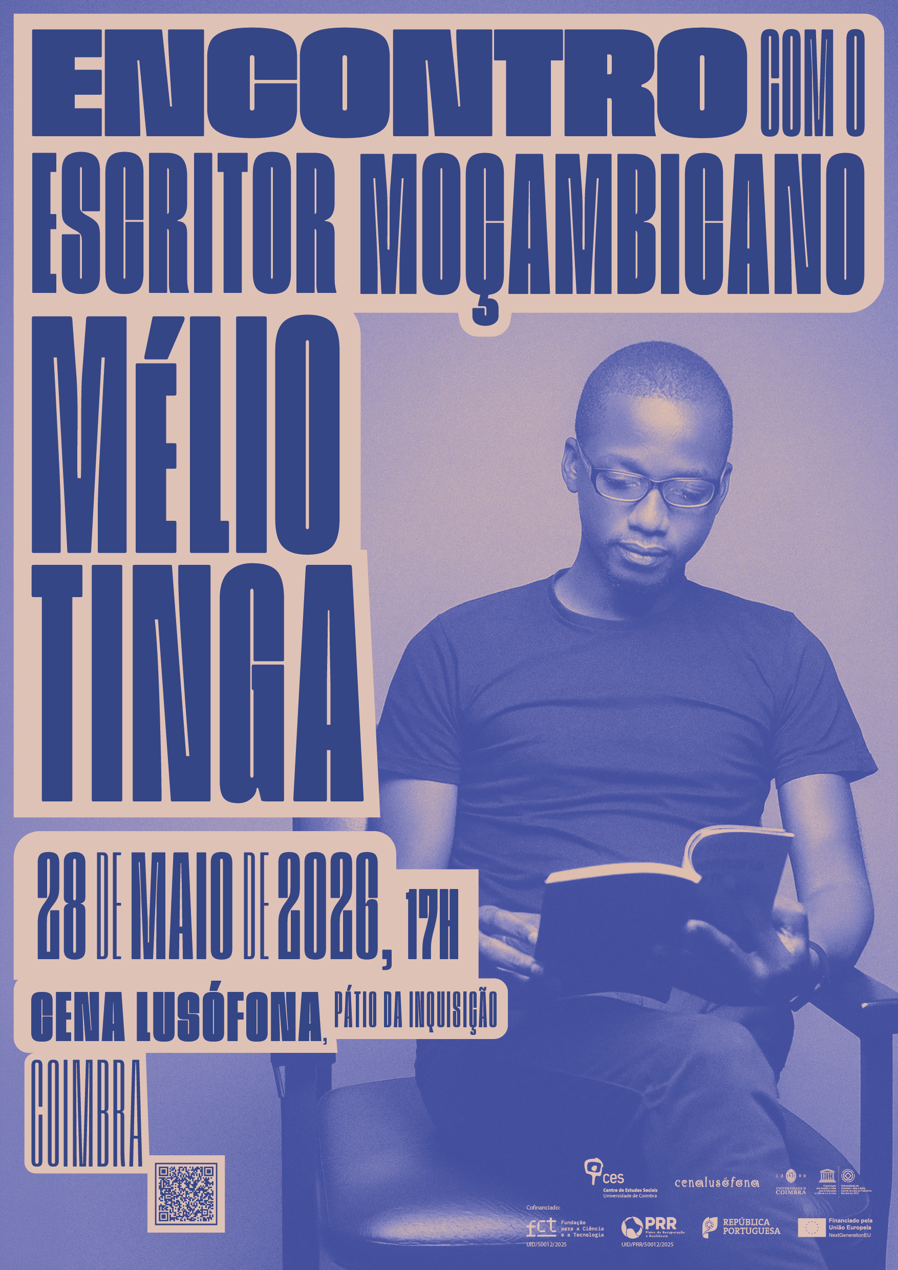 Encontro com o escritor mo&ccedil;ambicano M&eacute;lio Tinga<span id="edit_49626"><script>$(function() { $('#edit_49626').load( "/myces/user/editobj.php?tipo=evento&id=49626" ); });</script></span>