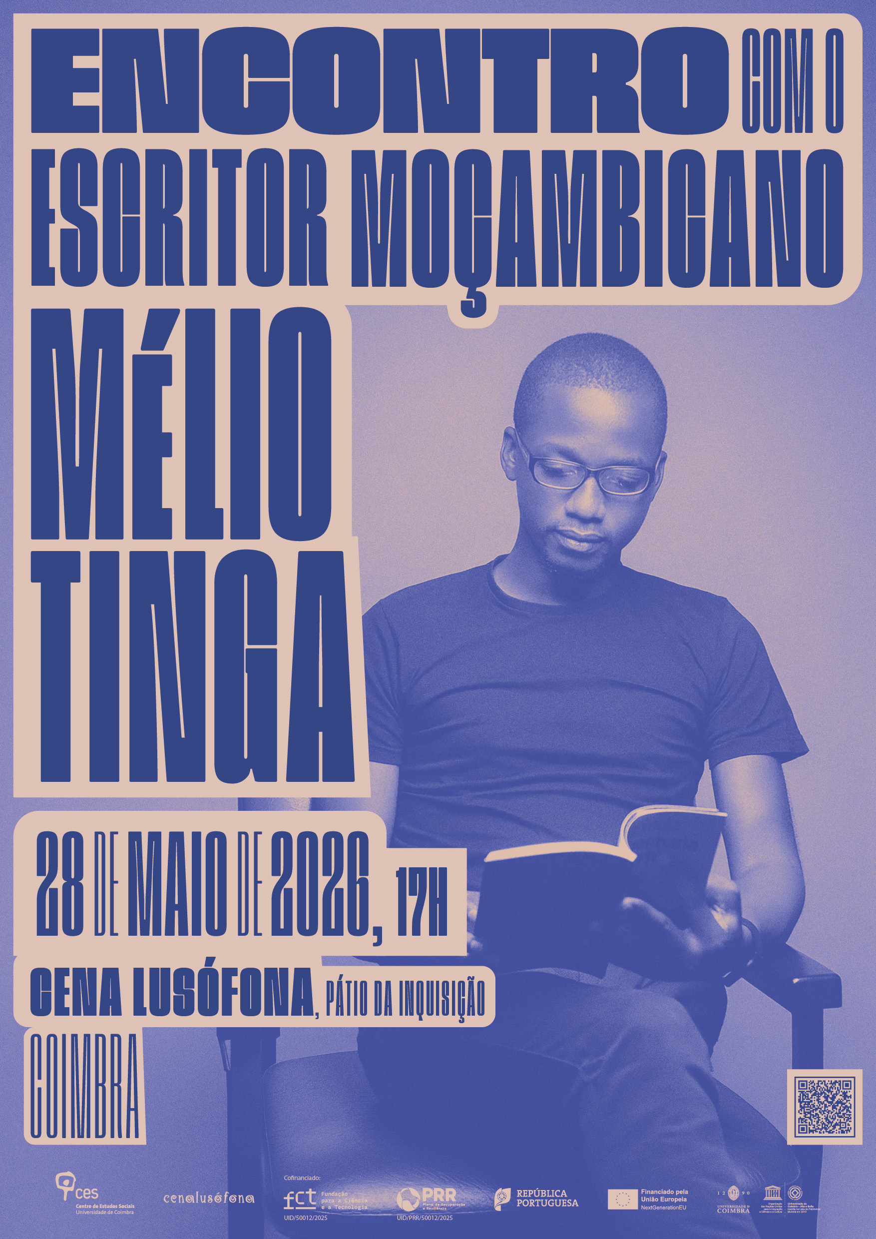 Encontro com o escritor mo&ccedil;ambicano M&eacute;lio Tinga<span id="edit_49626"><script>$(function() { $('#edit_49626').load( "/myces/user/editobj.php?tipo=evento&id=49626" ); });</script></span>