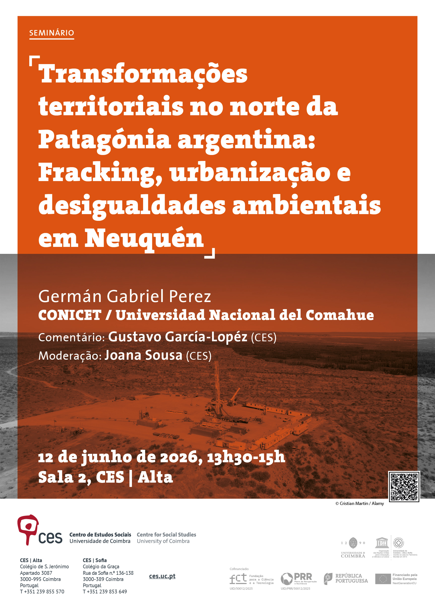 Transforma&ccedil;&otilde;es territoriais no norte da Patag&oacute;nia argentina:<em> Fracking</em>, urbaniza&ccedil;&atilde;o e desigualdades ambientais em Neuqu&eacute;n<span id="edit_49693"><script>$(function() { $('#edit_49693').load( "/myces/user/editobj.php?tipo=evento&id=49693" ); });</script></span>