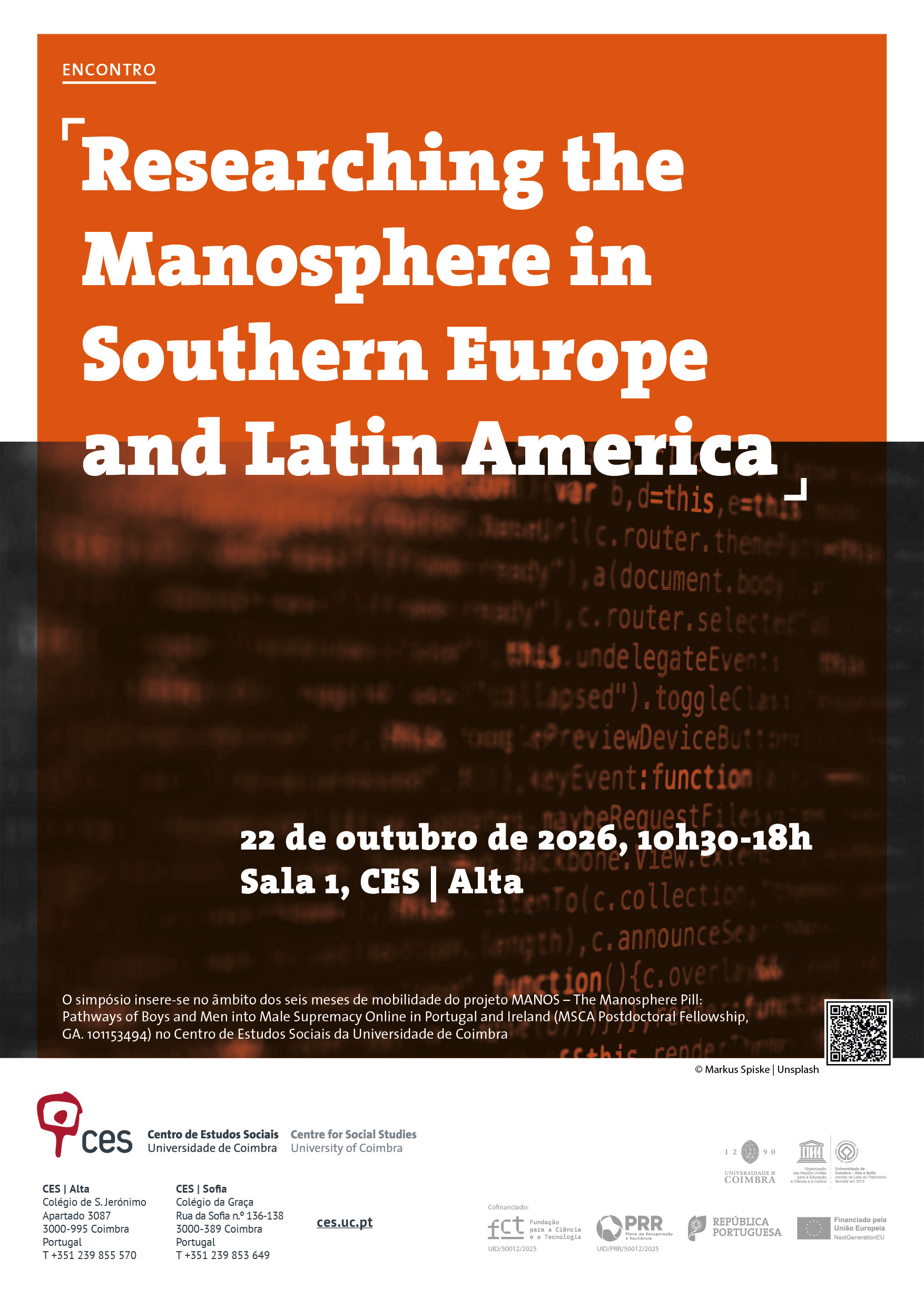 Researching the Manosphere in Southern Europe and Latin America<span id="edit_49974"><script>$(function() { $('#edit_49974').load( "/myces/user/editobj.php?tipo=evento&id=49974" ); });</script></span>