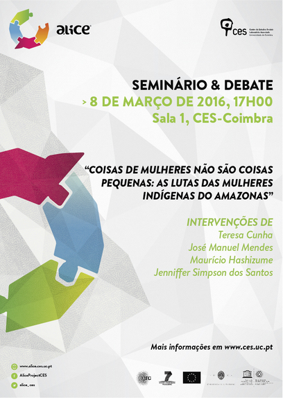 Women’s things are not small things: the struggles of indigenous women of the Amazon<span id="edit_13563"><script>$(function() { $('#edit_13563').load( "/myces/user/editobj.php?tipo=evento&id=13563" ); });</script></span>