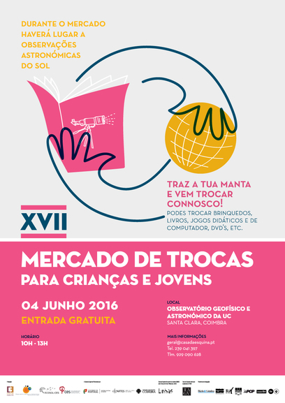 XVII Exchange Market for Children and Youngsters in Coimbra<span id="edit_14054"><script>$(function() { $('#edit_14054').load( "/myces/user/editobj.php?tipo=evento&id=14054" ); });</script></span>