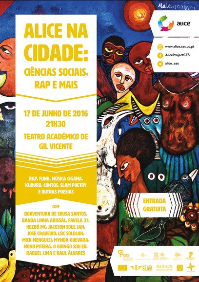 Alice in the City: Social Sciences, Rap and More <span id="edit_14135"><script>$(function() { $('#edit_14135').load( "/myces/user/editobj.php?tipo=evento&id=14135" ); });</script></span>