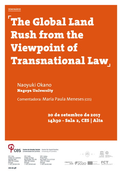 The Global Land Rush from the Viewpoint of Transnational Law<span id="edit_18013"><script>$(function() { $('#edit_18013').load( "/myces/user/editobj.php?tipo=evento&id=18013" ); });</script></span>