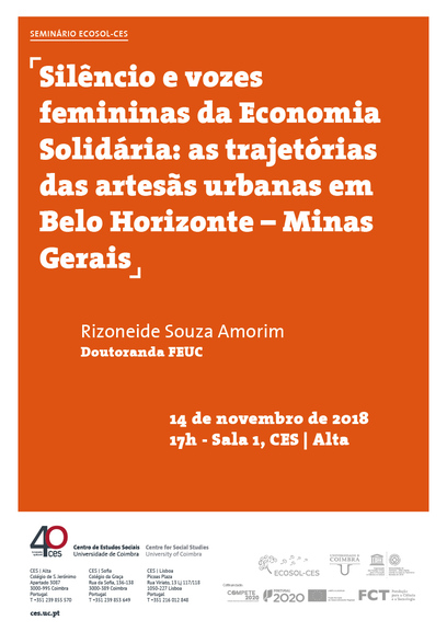 Solidarity Economy' s Silence and Voices of Women: trajectories of urban artisans in Belo Horizonte - Minas Gerais<span id="edit_18450"><script>$(function() { $('#edit_18450').load( "/myces/user/editobj.php?tipo=evento&id=18450" ); });</script></span>