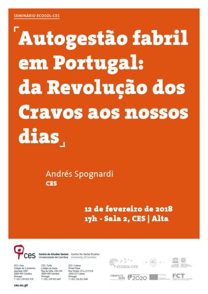 Autogestão fabril em Portugal: da Revolução dos Cravos aos nossos dias<span id="edit_18572"><script>$(function() { $('#edit_18572').load( "/myces/user/editobj.php?tipo=evento&id=18572" ); });</script></span>