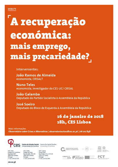 The economic recovery: more employment, more precariousness?<span id="edit_18971"><script>$(function() { $('#edit_18971').load( "/myces/user/editobj.php?tipo=evento&id=18971" ); });</script></span>