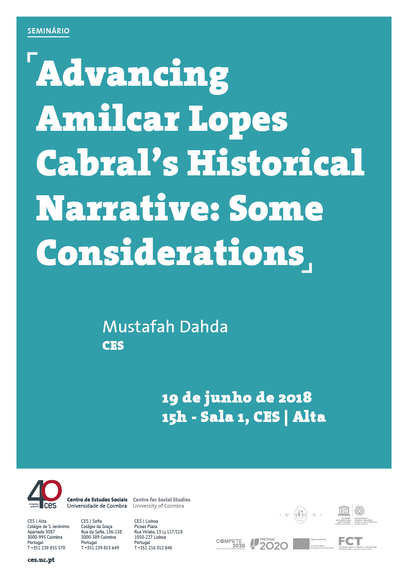 Advancing Amilcar Lopes Cabral’s Historical Narrative: Some Considerations<span id="edit_19769"><script>$(function() { $('#edit_19769').load( "/myces/user/editobj.php?tipo=evento&id=19769" ); });</script></span>