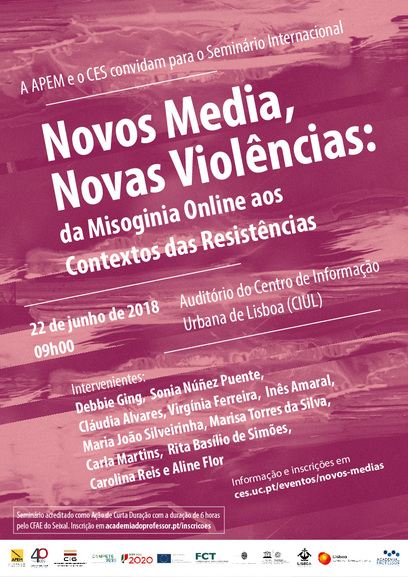 New Media, New Violence: From Misoginia Online to the Contexts of Resistances<span id="edit_19969"><script>$(function() { $('#edit_19969').load( "/myces/user/editobj.php?tipo=evento&id=19969" ); });</script></span>