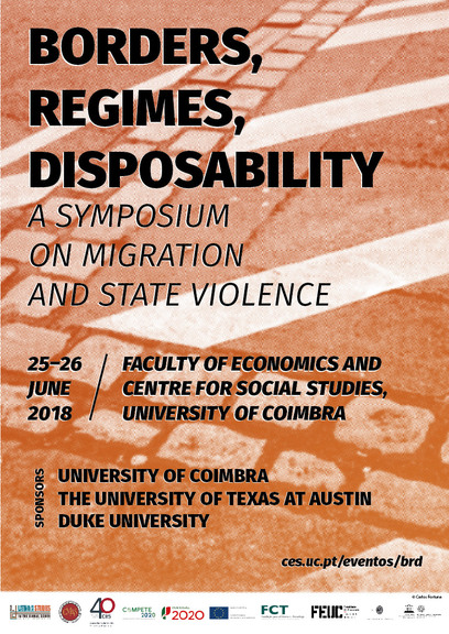 Borders, Regimes, Disposability: a Symposium on Migration and State Violence<span id="edit_19992"><script>$(function() { $('#edit_19992').load( "/myces/user/editobj.php?tipo=evento&id=19992" ); });</script></span>