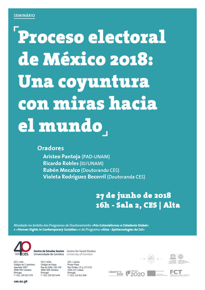 Proceso electoral de México 2018: Una coyuntura con miras hacia el mundo<span id="edit_20129"><script>$(function() { $('#edit_20129').load( "/myces/user/editobj.php?tipo=evento&id=20129" ); });</script></span>
