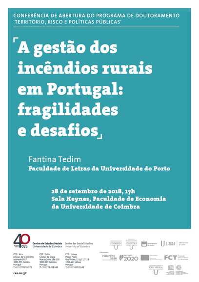 A gestão dos incêndios rurais em Portugal: fragilidades e desafios<span id="edit_20711"><script>$(function() { $('#edit_20711').load( "/myces/user/editobj.php?tipo=evento&id=20711" ); });</script></span>