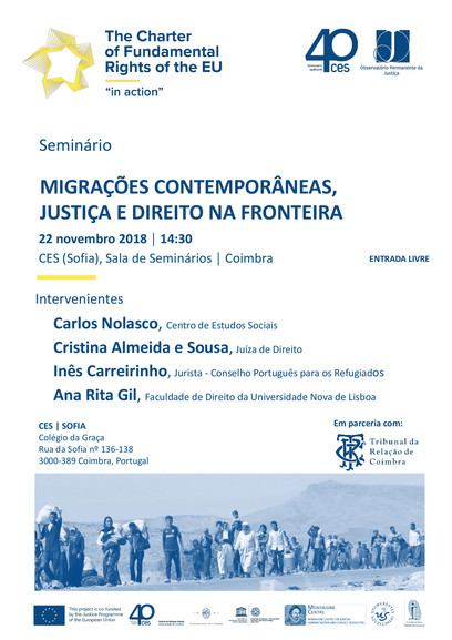 Contemporary migrations, justice and law at the border<span id="edit_21247"><script>$(function() { $('#edit_21247').load( "/myces/user/editobj.php?tipo=evento&id=21247" ); });</script></span>