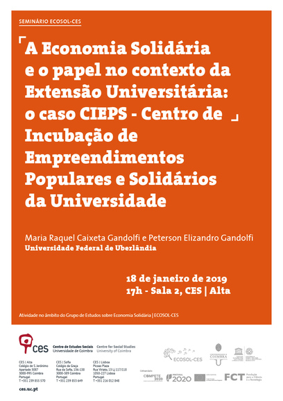 Solidarity Economy and the role in the context of the University Outreach: the case CIEPS - Centre of Incubation of Popular and Solidarity Enterprises of the University<span id="edit_22051"><script>$(function() { $('#edit_22051').load( "/myces/user/editobj.php?tipo=evento&id=22051" ); });</script></span>