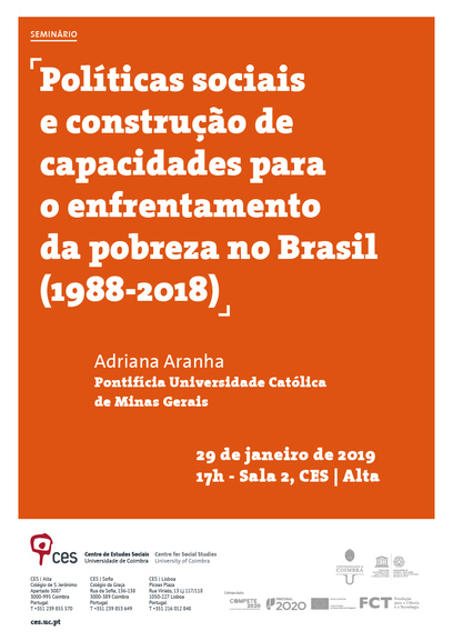 Social policies and capacity building for coping with poverty in Brazil (1988-2018)<span id="edit_22089"><script>$(function() { $('#edit_22089').load( "/myces/user/editobj.php?tipo=evento&id=22089" ); });</script></span>