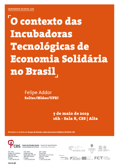 The context of Solidarity Economy Technological Incubators in Brazil<span id="edit_23539"><script>$(function() { $('#edit_23539').load( "/myces/user/editobj.php?tipo=evento&id=23539" ); });</script></span>