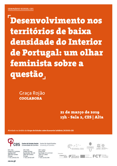 Desenvolvimento nos territórios de baixa densidade do Interior de Portugal: um olhar feminista sobre a questão <span id="edit_23582"><script>$(function() { $('#edit_23582').load( "/myces/user/editobj.php?tipo=evento&id=23582" ); });</script></span>