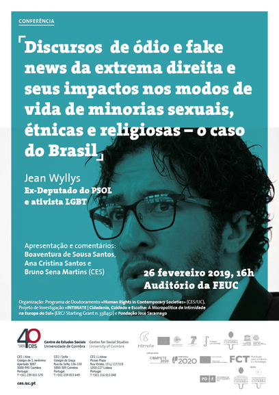 Far right-wing hate speech and fake news and its impact on the livelihoods of sexual, ethnic, and religious minorities - the case of Brazil<span id="edit_23800"><script>$(function() { $('#edit_23800').load( "/myces/user/editobj.php?tipo=evento&id=23800" ); });</script></span>