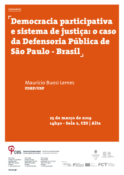 Democracia participativa e sistema de justiça: o caso da Defensoria Pública de São Paulo - Brasil<span id="edit_24094"><script>$(function() { $('#edit_24094').load( "/myces/user/editobj.php?tipo=evento&id=24094" ); });</script></span>