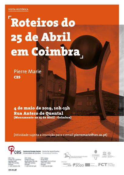 Routes of April 25 in Coimbra<span id="edit_24174"><script>$(function() { $('#edit_24174').load( "/myces/user/editobj.php?tipo=evento&id=24174" ); });</script></span>