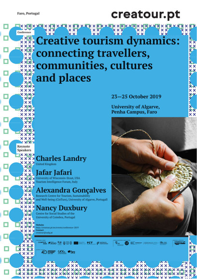 Creative tourism dynamics: connecting travellers, communities, cultures and places<span id="edit_26408"><script>$(function() { $('#edit_26408').load( "/myces/user/editobj.php?tipo=evento&id=26408" ); });</script></span>