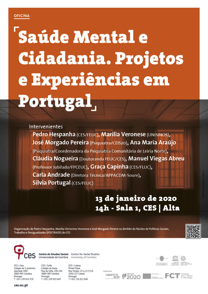 Mental Health and Citizenship. Projects and Experiences in Portugal. <span id="edit_27614"><script>$(function() { $('#edit_27614').load( "/myces/user/editobj.php?tipo=evento&id=27614" ); });</script></span>
