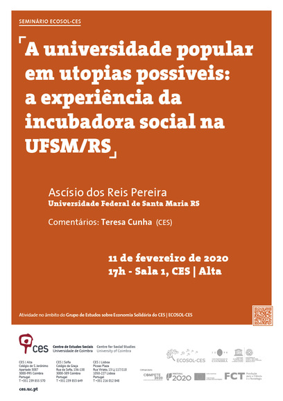 Popular University in Possible Utopias: experimenting a social incubator at UFSM/RS<span id="edit_27987"><script>$(function() { $('#edit_27987').load( "/myces/user/editobj.php?tipo=evento&id=27987" ); });</script></span>