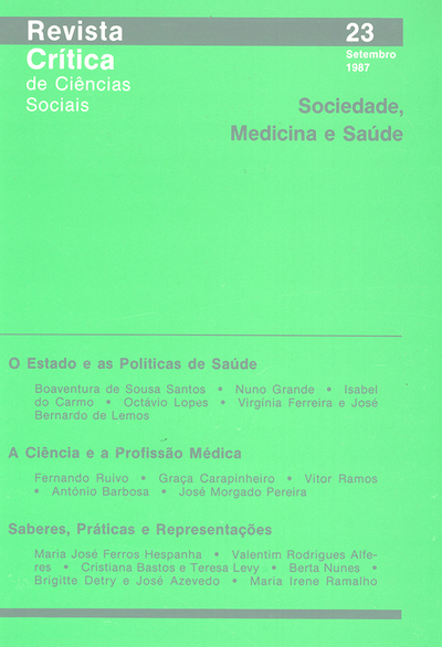 Sociedade, medicina e saúde